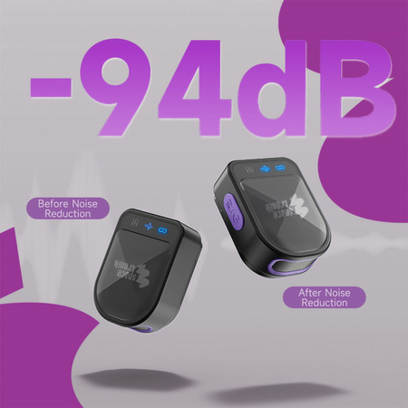 Bezprzewodowy mikrofon Lightning USB-C Magnetyczny