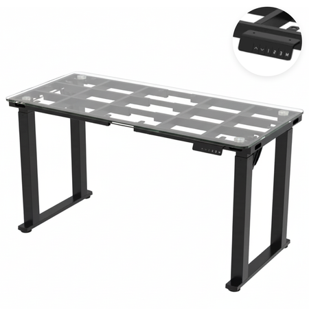 Stelaż biurka elektrycznego SPE426B 71–118 cm czarny 100kg udźwigu