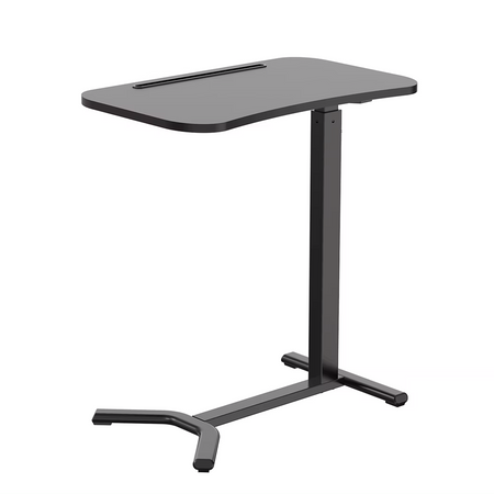 Buddy white table with manual height adjustment