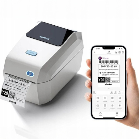 Niimbot D110 blue label printer