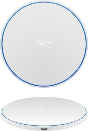 Goobay 10W indukční nabíječka Qi QC bílá