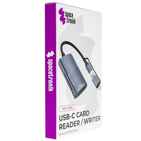 Czytnik kart SPU-CR05 USB-C USB-A Spacetronik