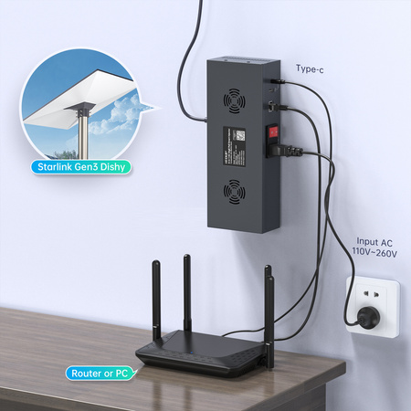 Zasilacz PoE do Starlink Gen3 Spacetronik SSP01