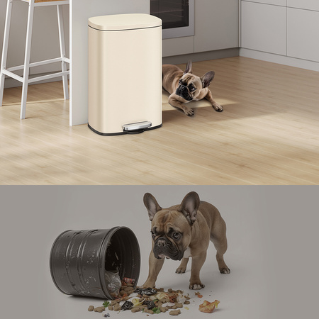 Funky Trash Can Gold Black Spacetronik Pojedynczy