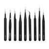 Set of 9 ESD precision tweezers SPM-T03
