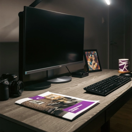 Spacetronik Moris elektrický stôl SPE-O121 120x60, čierny rám, svetlá drevená doska