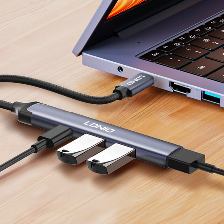 Adaptér LDNIO DS-34C USB-C HUB