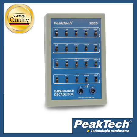 Capacitance dec. with PeakTech 3285 sliding gears