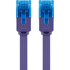 LAN Patchkabel CAT 6A UTP FLAT lila 2m