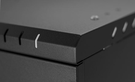 19'' RACK 12U 600x450mm SCHWARZ Glastür