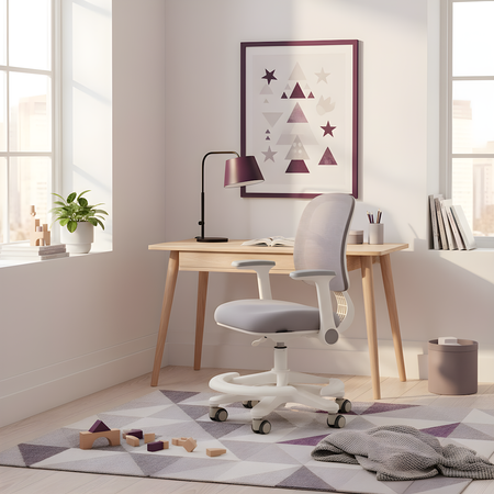 Fotel ergonomiczny dziecięcy Spacetronik SPC-XD19A Szare