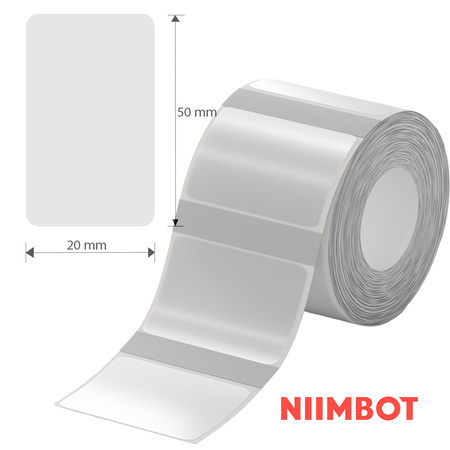 Etykiety seria B Niimbot 50x20mm 320szt przezroczyste