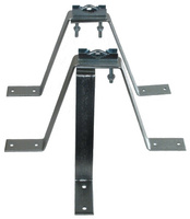 Mast bracket 50cm wall bracket with support - 2pcs