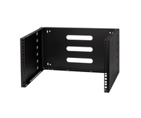 19" 6U 330mm Wall Rack Bracket Black