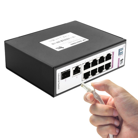 SWITCH 8-port SP-SGI108SP Industrial PoE SFP