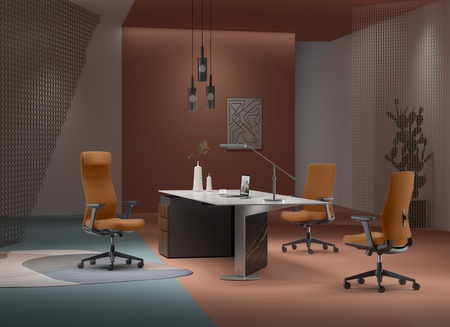 Spacetronik HAVARD PU swivel office chair