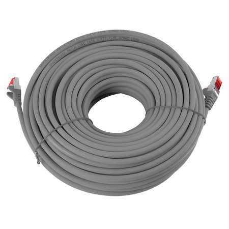 RJ45 CAT 6 S/FTP AWG27 LSZH kábel sivý 25m