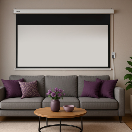 Elektryczny Ekran Projekcyjny SST Ścienny 84"