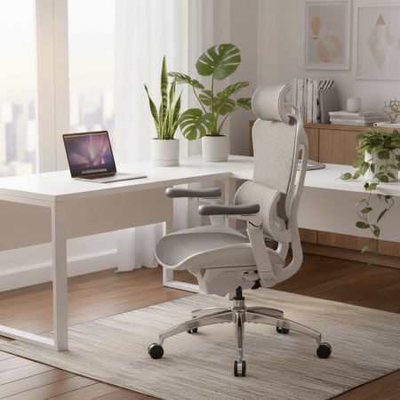 Doris 40 Grey swivel office chair