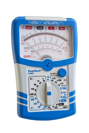 PeakTech 3385 600V 10A AC DC Analog Multimeter