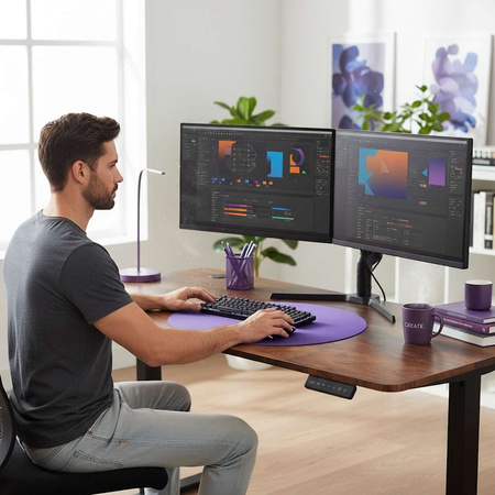 Elektryczne biurko Moris SPE-O112BR 140×70 cm