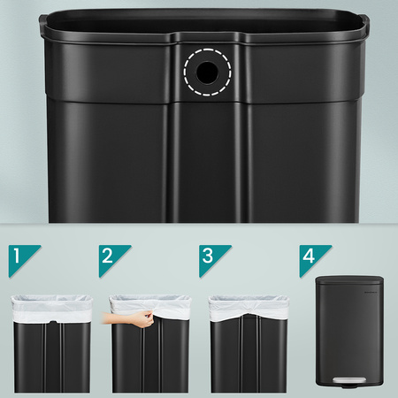 Funky Trash Can Ink Black Spacetronik Pojedynczy