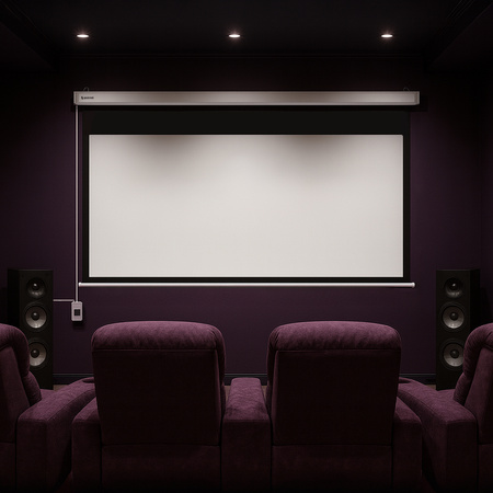 Electric Projection Screen SST Wall Mount 120in