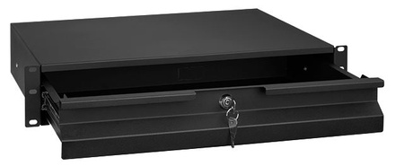Szuflada do szaf Rack 19'' Spacetronik 2U Czarna