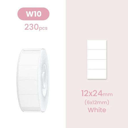 Niimbot D Serie Etiketten 12x24 mm 230 Stück weiß