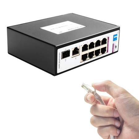 SWITCH 8-Port SP-SGI108SP Industrie-PoE SFP