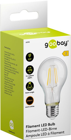 LED FILAMENT 4W E27 2700K Bulb Goobay E