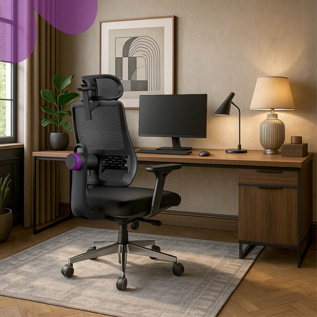 Fotel biurowy obrotowy Spacetronik LUMBO 11 Szary