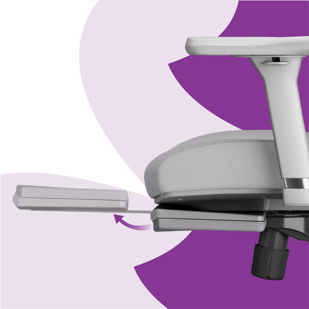 Ergonomiczny fotel Spacetronik LUMBO 44 Szary