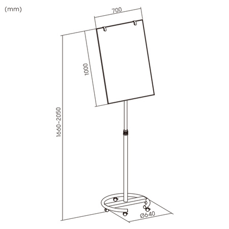 Flipchart SPB210 70x100 Magnettafel
