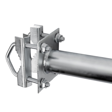 Gebogener Balkonständer L-30cm vorne mit Clips