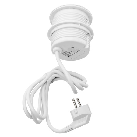 Spacetronik SPS-R1D3W V2 round tabletop socket