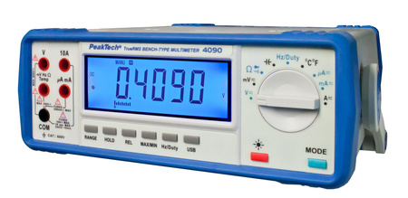 True RMS USB-Tischmultimeter PeakTech 4090 Aku