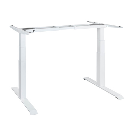 Biurko elektryczne Spacetronik SPE 232OW białe blat 158x80 Orzech Ambasador