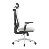 Regulowany Fotel biurowy obrotowy 5D MAURO Biały