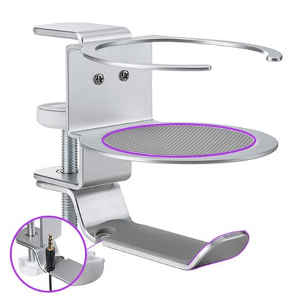 Spacetronik SPB-020S headphone and cup holder