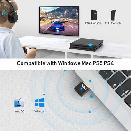 B10A Bluetooth Audio Transmitter 5.0 USB 1Mii 20m