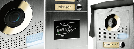 Four-family 43" video intercom set