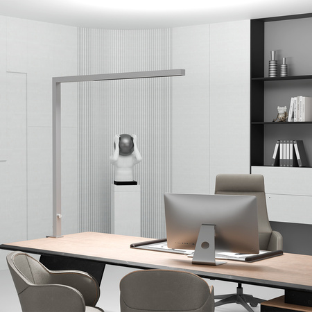 Lampa biurkowa LED boczna GLOW D22 Pro Srebrna