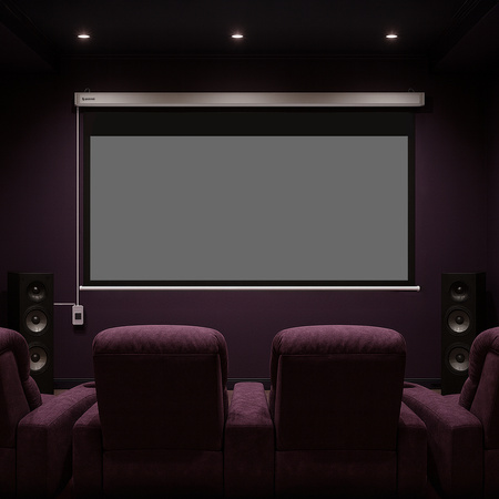 Elektryczny Ekran Projekcyjny PEV Ścienny 100"