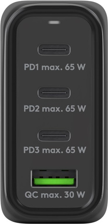 3x USB-C USB sieťová nabíjačka 68W Goobay BLACK
