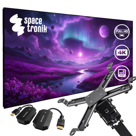 Zestaw kina domowego 16:9 Spacetronik PRS-F04 + SPH-W32 + SPA-P01B