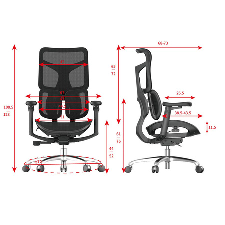 Springle 22 swivel office chair Black