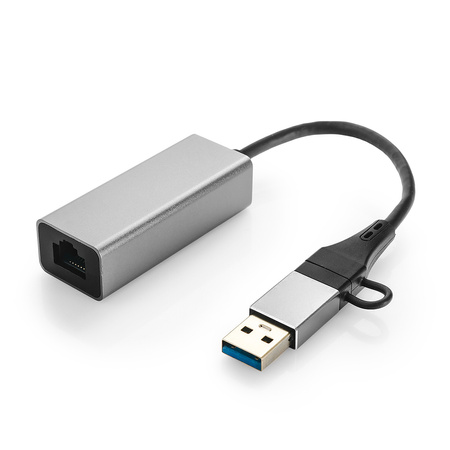 Karta LAN 1 Gigabit adapter USB-C USB 3.0 na RJ45