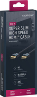 Kabel CLICKTRONIC HDMI 2.0 4K 60Hz Super Slim 15 m