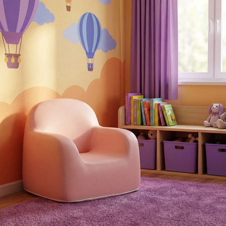 Zestaw mebli dziecięcych Spacetronik – stolik SPEX201 i sofa SPC-XD-23 różowy